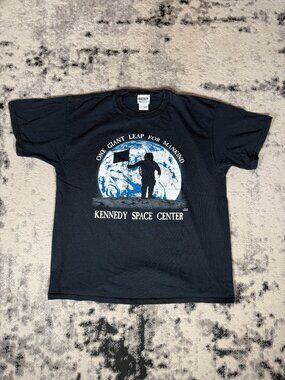 Vintage Kennedy Space Center 'Mankind T-Shirt